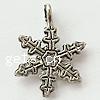 Zinc Alloy Christmas Pendants, Snowflake, plated, Christmas jewelry Approx 2mm, Approx 