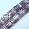 Decal Porcelain Beads, Rectangle, with flower pattern Approx 3mm 