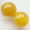 Perle Agate jaune naturelle, Rond, Personnalisé & multiple tailles pour le choix Environ 1-1.5mm Environ 15.5 pouce, Vendu par brin