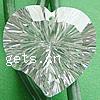 Cubic Zirconia Jewelry Pendants, Heart, faceted Grade AAA Approx 1mm 