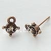 Zinc Alloy Ear Stud Component, Flower, plated nickel, lead & cadmium free Approx 2mm 