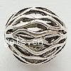 Zinc Alloy Hollow Beads, Round, plated 14mm Approx 2.5mm 