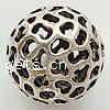 Zinc Alloy Hollow Beads, Round, plated 24mm Approx 4mm 