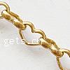 Brass Heart Chain, South Korea Imported lead & cadmium free 