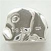 Sterling Silver European Beads, 925 Sterling Silver, Elephant, plated, without troll Approx 5mm 
