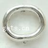 Zinc Alloy Frame Beads, Oval, plated cadmium free Approx Approx 