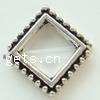 Zinc Alloy Frame Beads, Rhombus, plated cadmium free Approx 5mm, Approx 