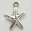 Zinc Alloy Star Pendant, plated, textured nickel, lead & cadmium free Approx 2mm 