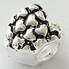 Troll Thailand Sterling Silver European Beads, Heart, with troll Approx 4.2mm 
