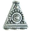 Zinc Alloy Cone Beads, Triangle, plated Approx 2mm, Approx 