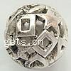 Zinc Alloy Hollow Beads, Round, plated nickel, lead & cadmium free, 19mm Approx 2.5mm 
