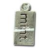 Zinc Alloy Message Pendants, Rectangle, plated nickel, lead & cadmium free Approx 1.5mm, Approx 