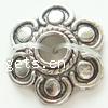 Zinc Alloy Bead Caps, Flower, plated, 6 petal lead & cadmium free Approx 3.5mm, Approx 