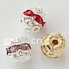 Ball Rhinestone Spacer, with Brass, Round, with Mideast rhinestone lead free, 6mm Approx 1mm 