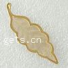 Brass Reseau Finding, Leaf, plated, hollow Approx 1mm 