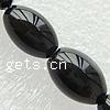 Black Stone Bead, Oval Approx 1mm .5 Inch, Approx 