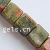 Unakite Beads, Cube, imported Approx 0.5mm Inch 