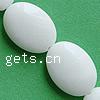 weiße Jade Perle, oval, 18x13mm, Länge:16 ZollInch, verkauft von Strang