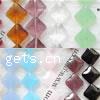 Rhombus Crystal Beads, mixed colors 