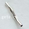 Sterling Silver Tube Beads, 925 Sterling Silver, plated Approx 0.5mm 