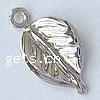Sterling Silver Leaf Pendants, 925 Sterling Silver, platinum plated Approx 1.5mm 