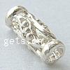 Sterling Silver Hollow Beads, 925 Sterling Silver, Tube, plated Approx 1.8mm 