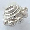 Sterling Silver Bead Caps, 925 Sterling Silver, Cone, plated Approx 1mm 