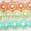 Stardust Glass Beads, Round, mixed colors, 8mm Approx 1.5mm Inch 