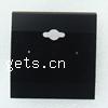 Earring Display Card, Plastic, Rectangle, Customized [