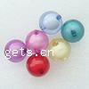 collier en perle acrylique , Rond, lisse & perle dans une perle, plus de couleurs à choisir, 8mm Vendu par sac