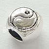 No Troll Thailand Sterling Silver European Beads, Drum, without troll Approx 4.7mm 