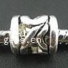 No Troll Thailand Sterling Silver European Beads, Tube, without troll & hollow Approx 5.2mm 
