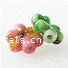 Handmade Lampwork Beads, Flower, 19x19x7mm, Hole:Approx 2MM, Sold by PC