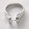 Europeo dedo anillo hallazgo, metal, chapado, más colores para la opción, 5.5mm, tamaño:5, Vendido por UD