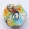 Handmade Lampwork Beads, Polygonal, 15x15x8mm, Hole:Approx 2MM, Sold by PC