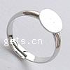 Brass Pad Ring Base, plated US Ring 