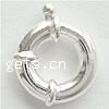 Sterling Silver Spring Ring Clasp, 925 Sterling Silver, plated 12mm 