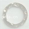 純銀製指輪リング, 92.5％純度シルバー, ドーナツ型, メッキ, 槌打ちの表面, 無色 穴:約 12mm, 売り手 パソコン