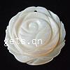 Carved Shell Pendants, White Shell, Flower, Grade A Approx 1mm 