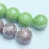 Colorful Plated Porcelain Beads, Round 10mm Approx 2mm 