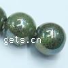 Colorful Plated Porcelain Beads, Round, large hole 18mm Approx 3mm 