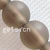 Natural Smoky Quartz Beads, Round, frosted, 6mm Approx 0.5-1mm .5 Inch [