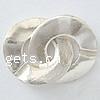 Sterling Silver Interlocking Clasp, 925 Sterling Silver, Round, plated, hammered 