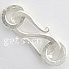 Sterling Silver S Hook Clasp, 925 Sterling Silver, plated, smooth Approx 6mm 