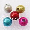 Miracle Plastic Beads, Round, mixed colors, 12mm Approx 4mm 