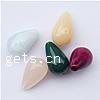 Solid Color Plastic Beads, Teardrop, mixed colors Approx 1.5mm 