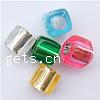 Plastic Pony Beads, Cube, mixed colors Approx 4mm 