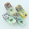 Handmade Lampwork Beads, Rectangle, 30X13X8mm, Hole:Approx 2.5MM, Sold by PC