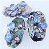 Handmade Lampwork Beads, Oval, 26X18X17mm, Hole:Approx 2MM, Sold by PC