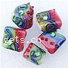 Handmade Lampwork Beads, Square, assorted size, Hole:Approx 2MM, Sold by PC